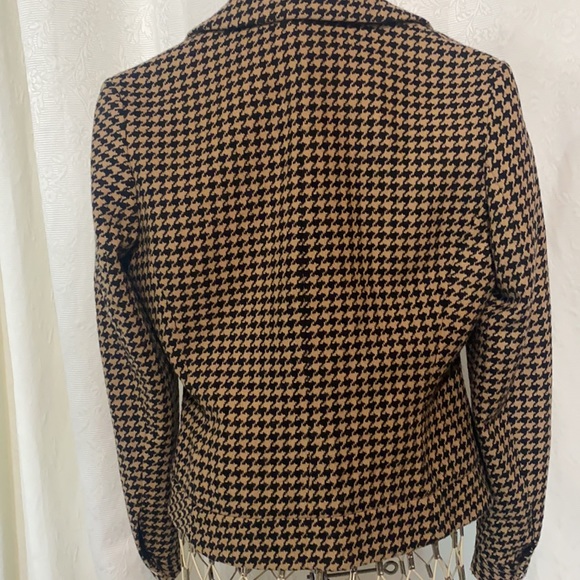 Mexx Blk/camel houndstooth wool jacket SZ 6 - Picture 6 of 8